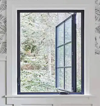 ALUFRONT Aluminum Casement Window with Tempered Glass Window Triple Glass Australia Standard Window