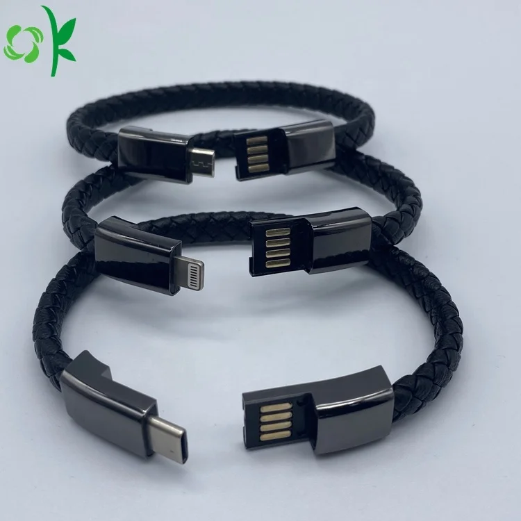 leather charger bracelet