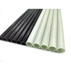 China Wholesale Black White Hollow Fiberglass Tube High Quality Thin-walled Glass Fiber Tube