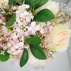 Pink Real Touch Wedding Decoration Artificial Peony Head With Stem Flower Petal Pink Valentine Red White