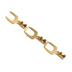Blade Terminals U Shape Y Type Blade Electrical Splice Crimp Connector Non Insulated Fork Terminals