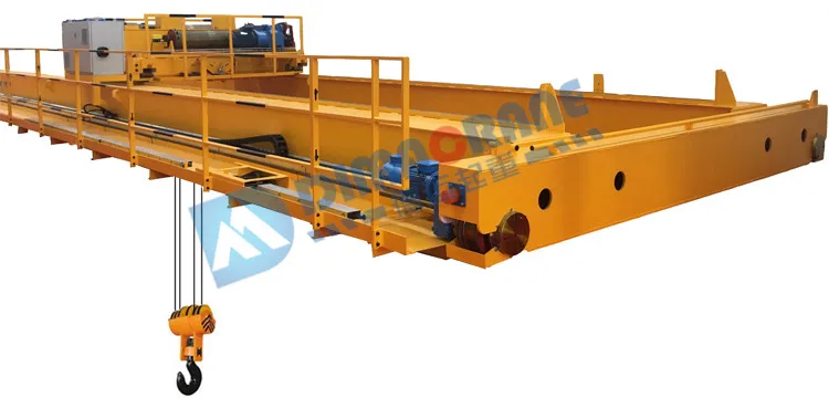 A5 Work Duty QD model european style 30 ton 32 / 10 ton double beam girder bridge electric overhead traveling crane for sale