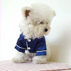 Pet Fast Shipping High Quality Silk Material Small Cat Dog Clothes Sleep Pet Pajamas