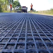 Bitumen Coating Road Paving Material Fiberglass Geogrid asphalt reinforcement fiberglass geogrid price