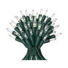 Green String Green New Products Led Lights Digital Warm White Color Green Wire Christmas Light String