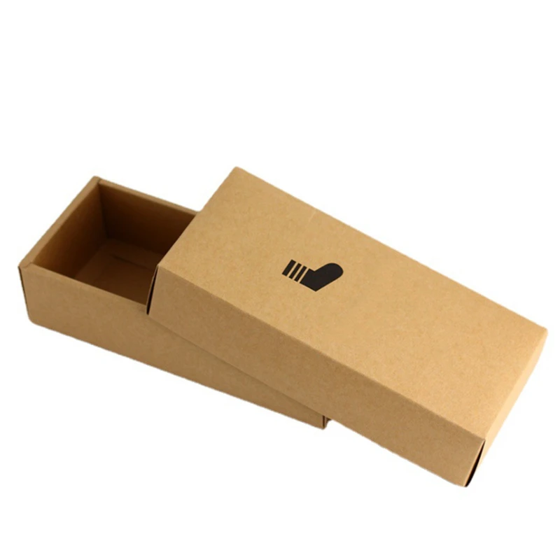 Customized Printing Recycled Kraft Paper Socks Packaging Box with MOQ 500pcs