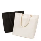 Factory Direct Stock Blank Canvas Bag Eco-friendly Cotton Portable Shopping Bag Custom Made