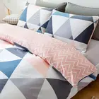 Cotton Set Cotton Duvet Sets 3 Pieces King Size Grey Printed Plaid 100% Egyptian Cotton Duvet Cover Set
