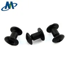 Leather 6.35mm 9.5mm Length Carbon Steel Black Oxidation Chicago Screw For Leather Holster/Kydex Hardware Kit