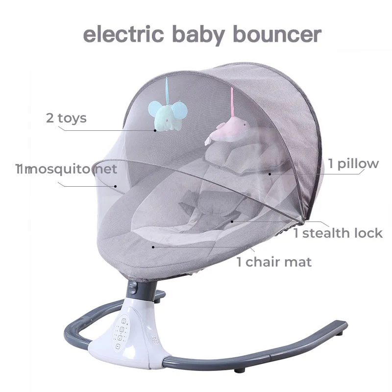Baby Swing Rocker, Baby Bouncer Seat, Electrical Rocking Chair For Kids Baby Swing Chair