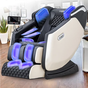 Amazon Hot sale 4d massage chair sl track zero gravity PU leather chair