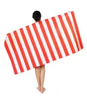 Promotion Towel Promotion Microfiber Wholesale Printed Large Size Custom Stripe Beach Towel