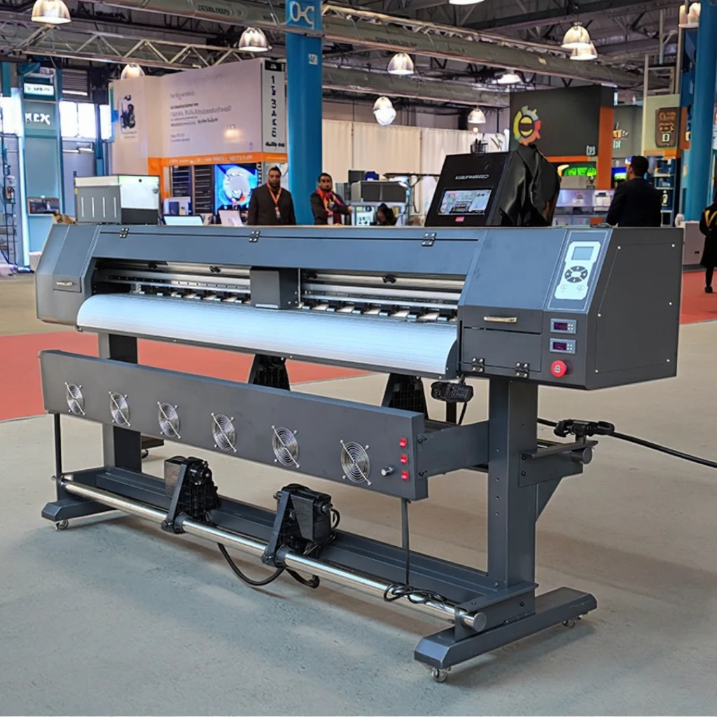 product factory direct 19m automatic inkjet printer 18m sublimation paper plotter machine for polyester fabric 1 year warranty solvent-2