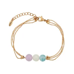 A00677311 xuping new fine beads 18K gold chain color crystal temperament light luxury simple personality bangle bracelets
