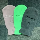 Balaclava Hood Custom Design Logo Printed Winter Polyester Warm Knit Beanie Cooling Balaclava Hood