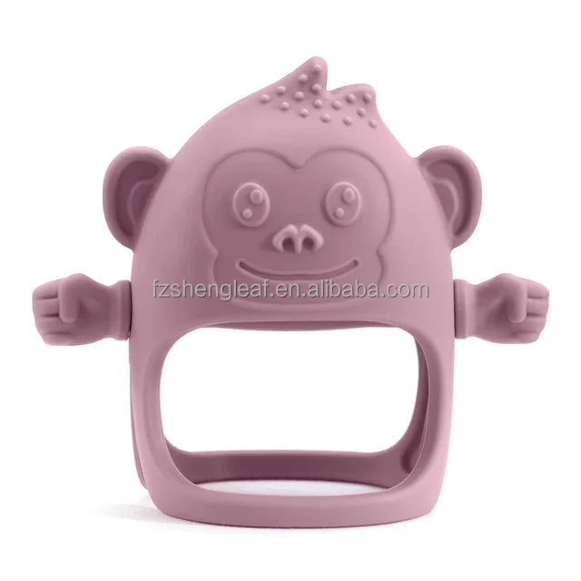 product bpa free custom anti eating unisex newborn teether gloves soft food grade silicone pacifier kids teething care coods toy-8