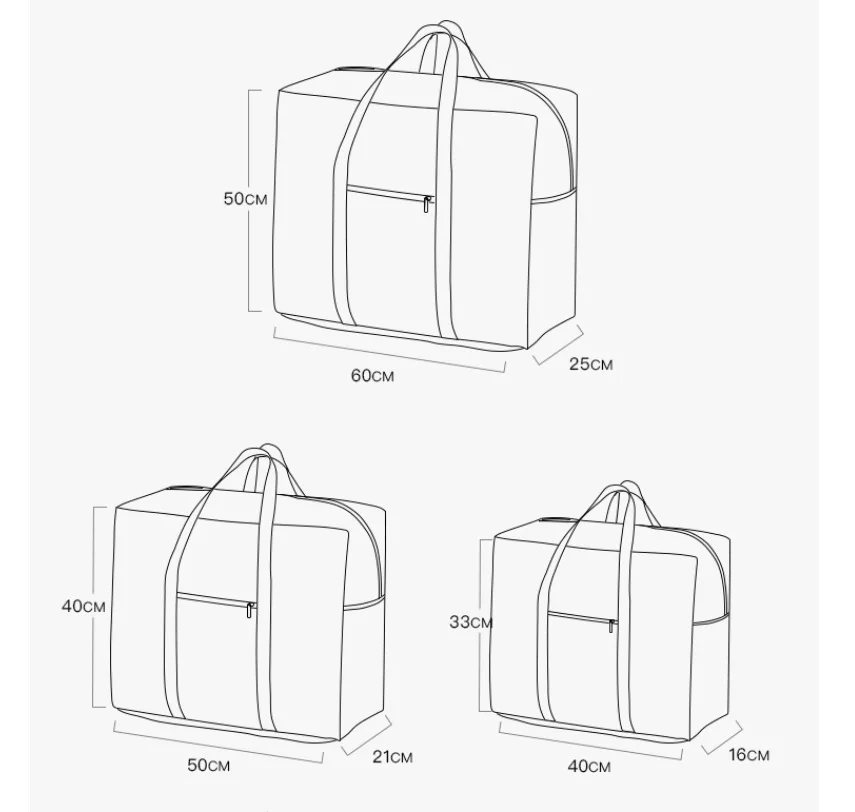 Low Price Promotion Gift Travel Bag Student Storage Bag Thick Oxford Storage Bags with Limited Quantity