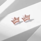 Jewellery 2021 Newest Design Fashion Wholesale Jewellery Charm Stud Earrings Mini Crown Zirconia Diamond Stud Earrings