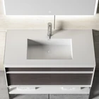 Mirror Solid Surface Frame/light/screen Touch/cabinets For Bathrooms