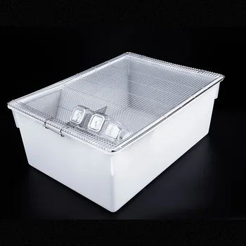 R5 Lab-Grade Large Breeding Rat Cage Stainless Steel & PP Rodent Cage for SD/Wistar Rats Laboratory Indoor 545x395x200mm