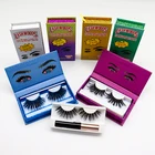 Synthetic Eyelashes Wholesale Custom Lashwood Box Full Strip Synthetic 3d 25mm Fiber Eyelashes