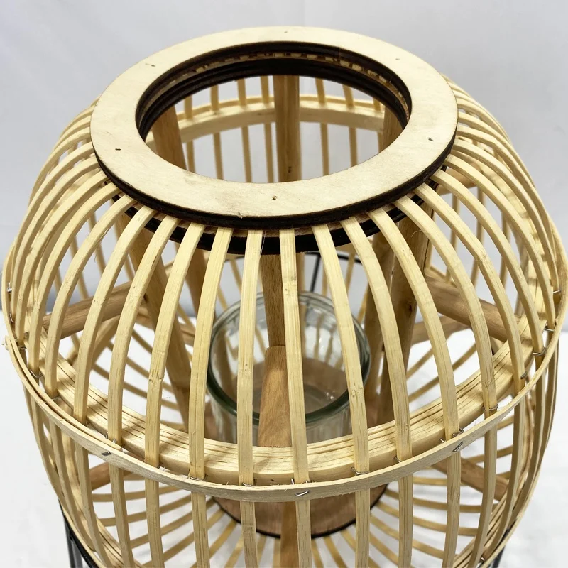 Wholesales 2022 New Style wooden chip lanterns decorative lanterns Garden lanterns