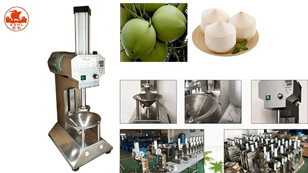 Young Coconut Peeling Trimming Machine Coconut Top Automatic Coconut Peeler details