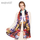 Long Scarf Long Multi-Style Digital Printed Rectangular Long Custom Logo Silk Scarf