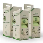 Pet Bag Waste Plastic Bags 100% Biodegradable Wholesale Certificate Pet Poop Plastic Pack Dog Waste Bag Cat Poop Bag