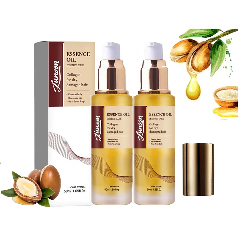 Argan Oil - Hair Treatment | For Hair Repair - Cold-Pressed Lightweight Argan Oil Hair Serum - For Dry, Damaged Hair, 50 ml