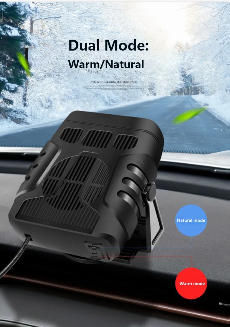Car Heater, Portable, 12V, 6-Inch, Plastic - detail 2