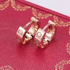 Selling Jewelry Hot Selling Gold And Rose Gold Stainless Steel Jewelry Designers Earrings For Women