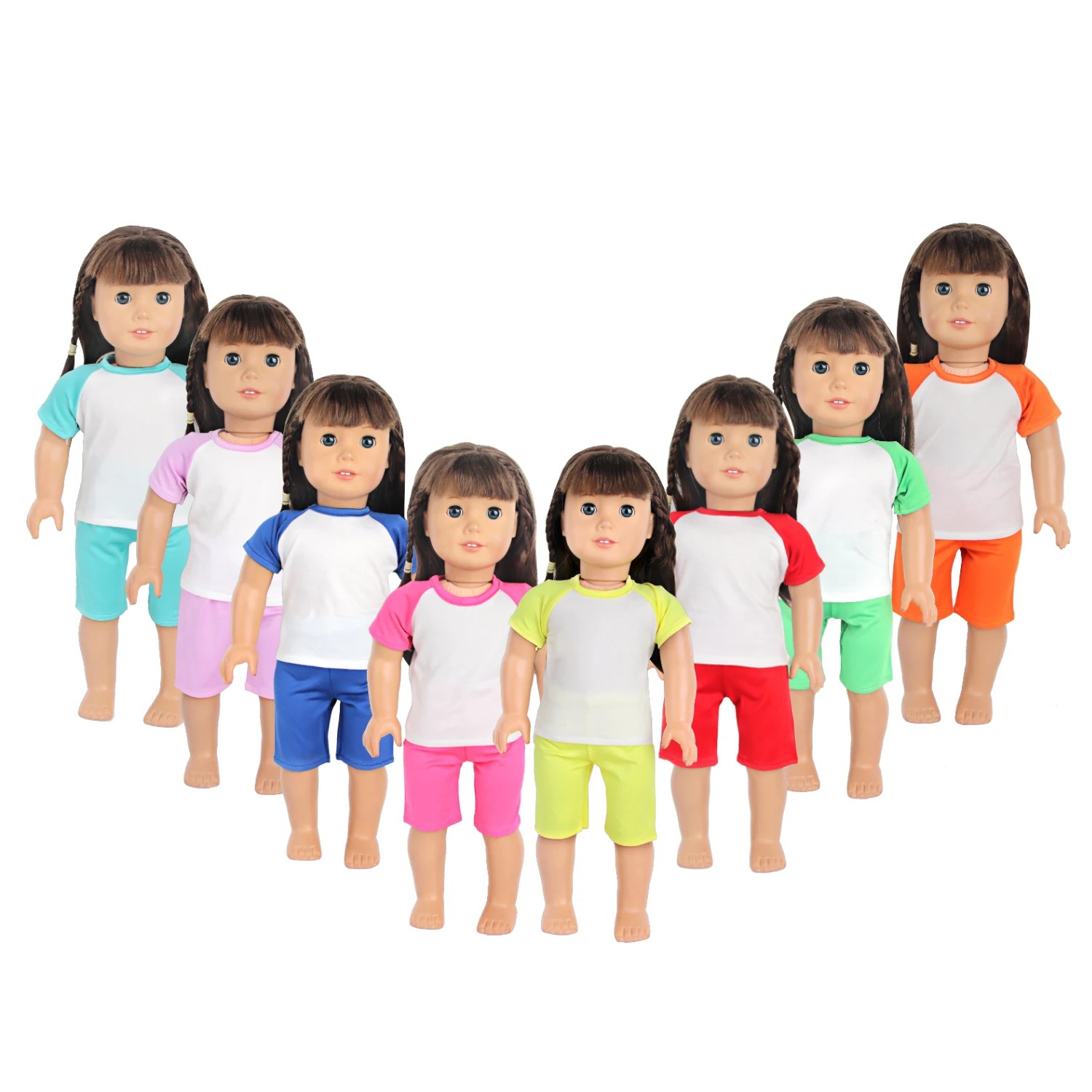 New arrival 18 inch doll clothes American doll girl pajamas