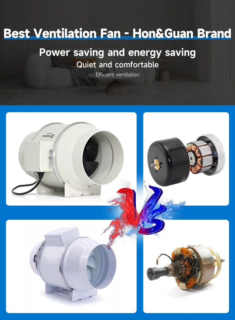 Inline Duct Fan, 100~240V, 366~2206m³ - detail 16