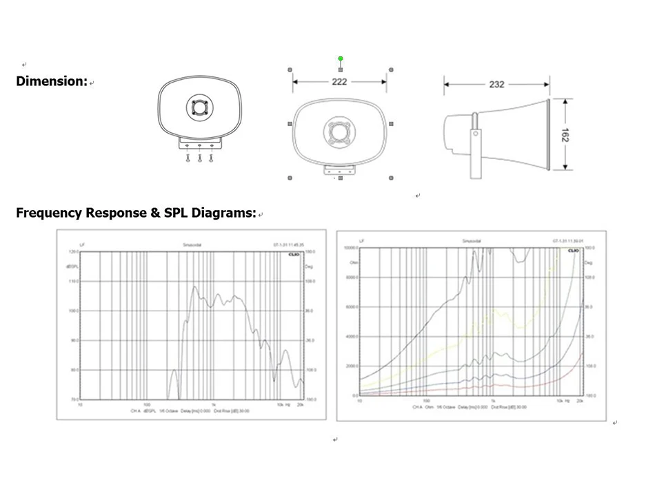 Hot Sale Wall mounted Outdoor PA System HiFi Audio System 15Watts IP66 Waterproof Horn - ANKUX.COM