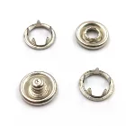 Ring Snap Button Metal Button Oeko-Tex 100 Customized Brass Metal Prong Ring Snap Button For Clothes