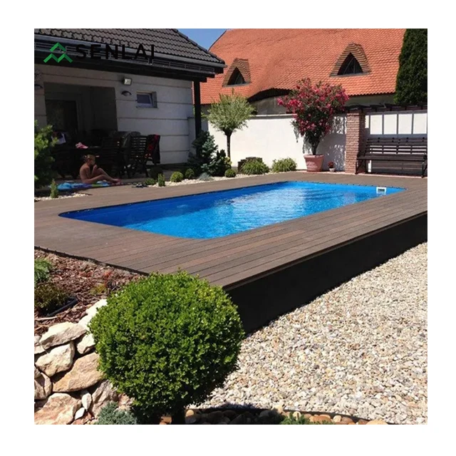 Anti-cracking hot sale composite co-extrusion wpc decking outdoor garden swimming pool