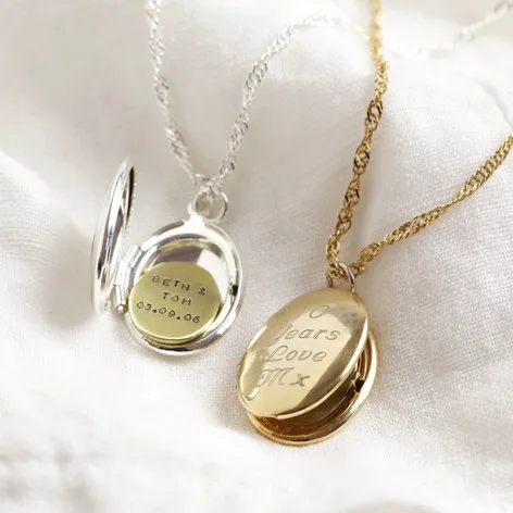 locket necklace personalised