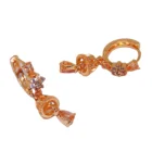 Golden Dangle Earrings Earrings Golden Color Pierced Dangle Earrings Women Long Drop Earrings