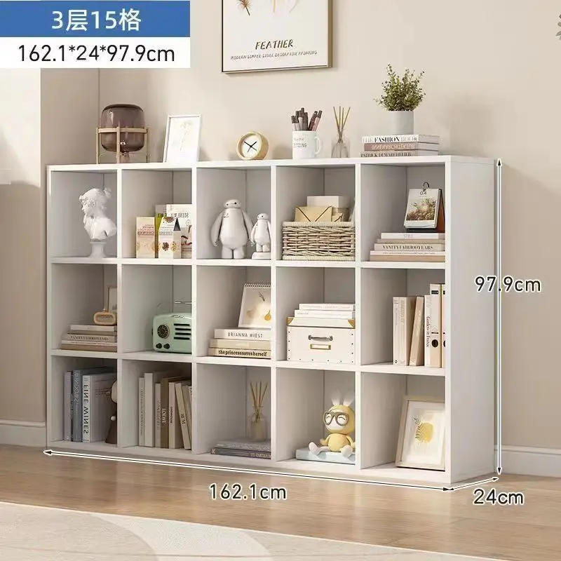 High quality Floor-to-ceiling Cabinet Simple Bookshelf Backgrounds Floor Bookshelf Bookcase Living Room China Manufacturer