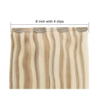 Beauty Hair Hot Selling Cheap Custom 100% Human Real Beauty Clip In Hair Extension Full Head Human Hair 140g