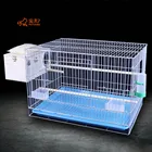 Bird Cage PETCOME Wholesale Galvanized Wire Large Breeding Bird Cage With Tray Canary Nest For Sale