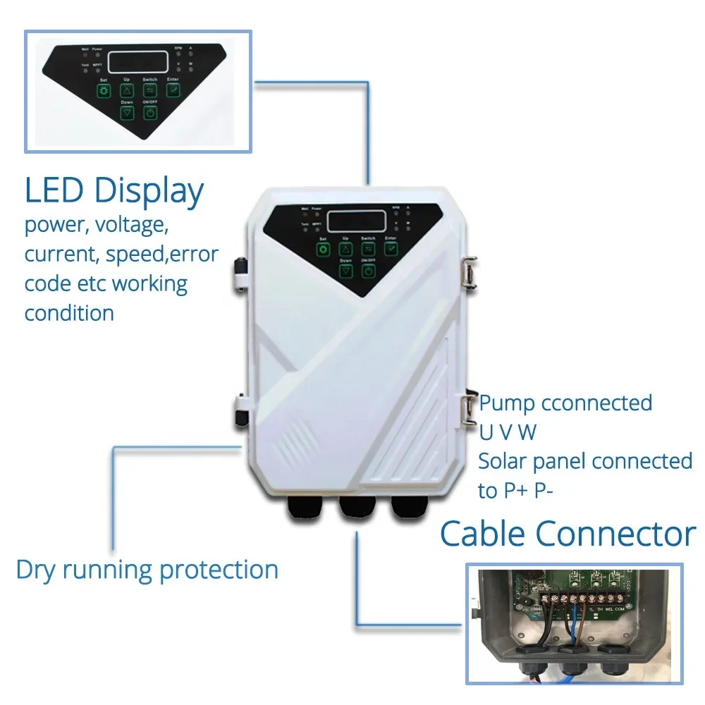 Solar Dc Surface Irrigation Powered Water Well W W W W