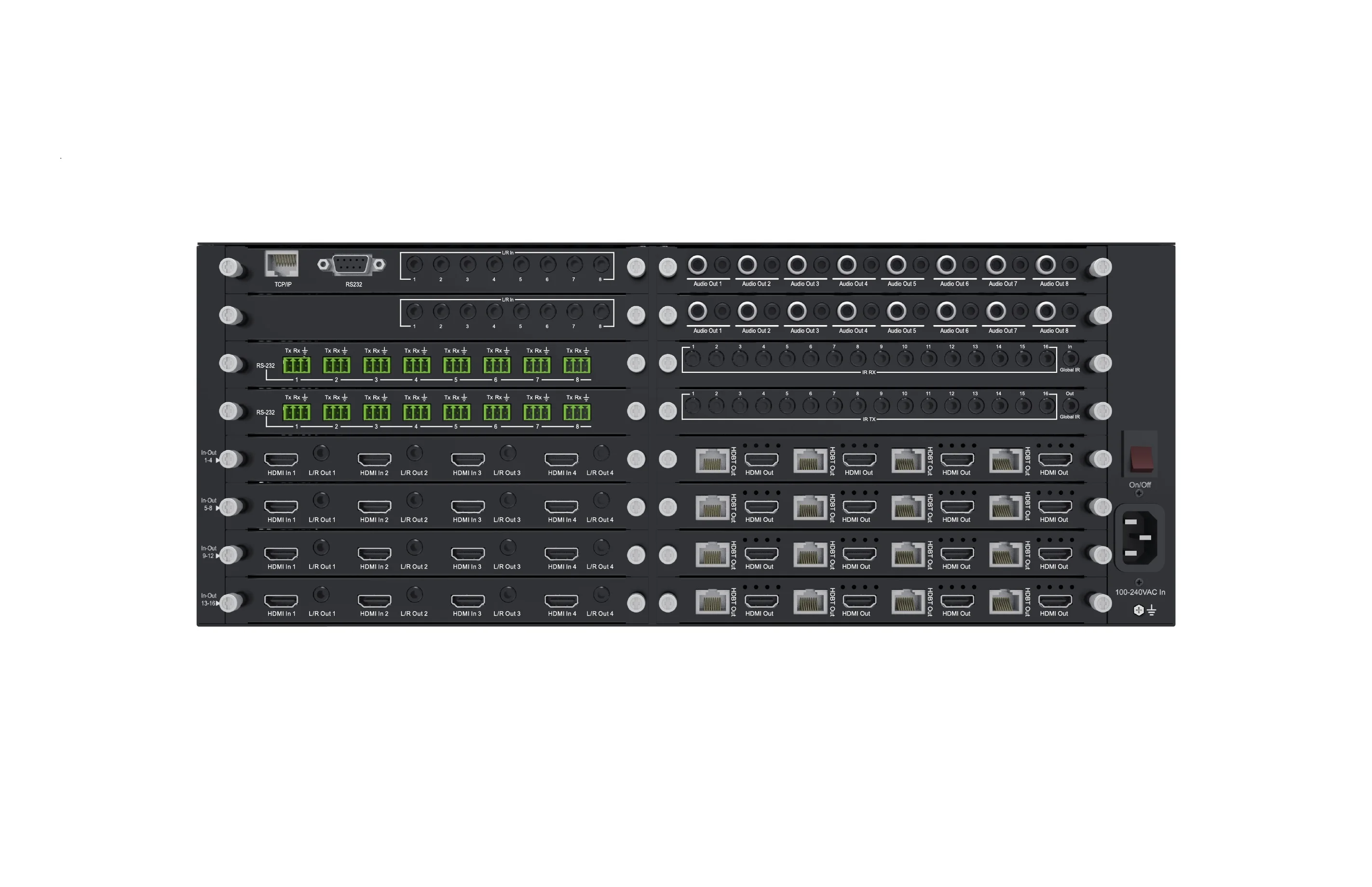 8x8 HDbaset matrix 4K60hz 4:4:4 8x HDMI inputs 8x HDbaseT out puts 8x8 HDMI matrix