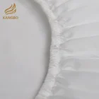 Bed Sheet Bed Sheet White Home Hotel White 100% Cotton Fitted Bed Sheet With Elastic