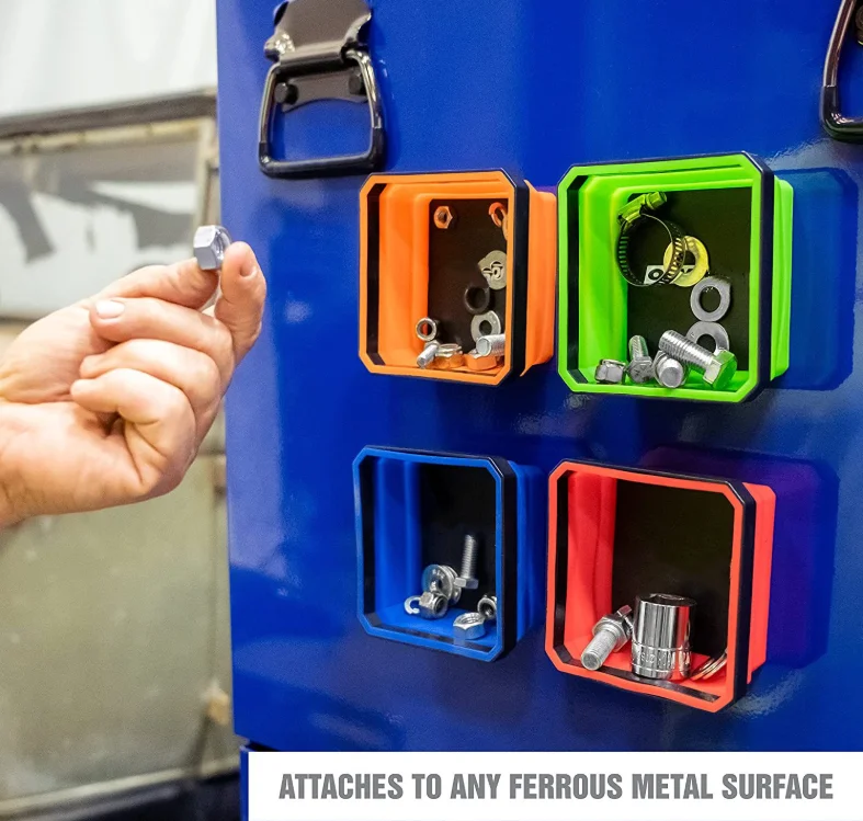 4 Pack Flexible Neodymium Collapsible Trays Abs Silicone