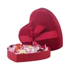 Filler A Gift Box Valentine's Day Red Heart Shaped Wedding Chocolate Gift Packaging Box With Paper Filler