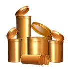 Vials Plastic Wholesale OEM Cbd Pop Top Vials Weed Proof Containers PP Plastic Squeeze Pill Pop Top Bottle