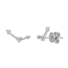Piercing Earring Earrings 2020 Latest Zodiac Small Diamond Constellation Earring No Piercing