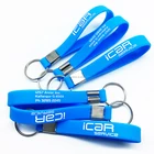 Key Ring Customize Logo Keychain Rubber Wristband Key Chain Silicone Wrist Band Key Ring Key Holder